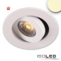 ISO114470 / LED Einbauleuchte MiniAMP weiß, 3W, 24V DC, warmweiß, dimmbar / 9009377079740