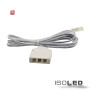 ISO114497 / MiniAMP 3-fach Verteiler (1 male-Stecker an 3 female-Buchsen), 30cm, 2-polig, weiß, max. 3,5A / 9009377080449