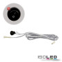 ISO114500 / MiniAMP Einbauschalter Ein/Aus, female-Buchse und male-Stecker, 30cm+200cm, 2-polig, weiß, max. 5A / 9009377080531