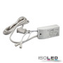 ISO114528 / LED Trafo MiniAMP 12V/DC, 0-30W, 200cm Kabel mit Flachstecker, sekundär 2 female Buchsen / 9009377081231