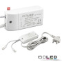 ISO114529 / LED Trafo MiniAMP 24V/DC, 0-30W, 200cm Kabel mit Flachstecker, sekundär 2 female Buchsen / 9009377081248