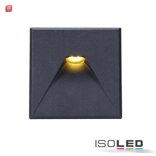 ISO114564 / Cover Aluminium eckig 2 schwarz für Wandeinbauleuchte Sys-Wall68 / 9009377082153
