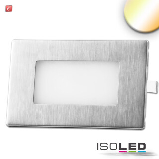ISO114569 / LED Wandeinbauleuchte eckig, 2.5W, IP65, ColorSwitch 3000K|4000K|6000K, inkl. Einputzdose / 9009377082252