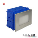 ISO114569 / LED Wandeinbauleuchte eckig, 2.5W, IP65, ColorSwitch 3000K|4000K|6000K, inkl. Einputzdose / 9009377082252