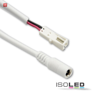 ISO114650 / Adapter Rundstecker Female auf MiniAmp Female-Buchse, 10cm, weiss / 9009377084713
