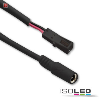 ISO114651 / Adapter Rundstecker Female auf MiniAmp Female-Buchse, 10cm, schwarz / 9009377084737