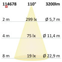 ISO114678 / LED Deckenleuchte PRO weiß, 30W, rund, 300mm, ColorSwitch 2700K|3000K|4000K, dimmbar / 9009377085390