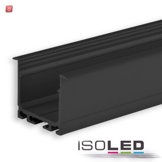 ISO114784 / LED Einbauprofil DIVE24 Aluminium schwarz RAL9005, 200cm / 9009377088230