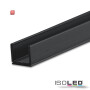 ISO114785 / LED Aufbauprofil SURF6 Aluminium  schwarz RAL9005, 200cm / 9009377088254