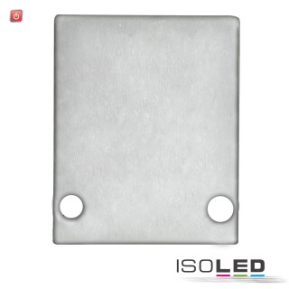 ISO114826 / Endkappe EC89 Aluminium eloxiert für Profil HIDE SINGLE inkl. Schrauben / 9009377089350