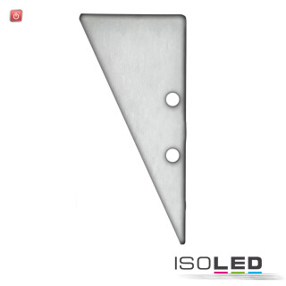 ISO114832 / Endkappe EC91 Aluminium eloxiert für Profil HIDE TRIANGLE inkl. Schrauben / 9009377089237