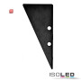 ISO114833 / Endkappe EC91 Aluminium schwarz RAL 9005 für Profil HIDE TRIANGLE inkl. Schrauben / 9009377089213