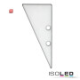 ISO114834 / Endkappe EC91 Aluminium weiß RAL 9003 für Profil HIDE TRIANGLE inkl. Schrauben / 9009377089190