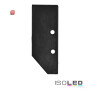 ISO114836 / Endkappe EC92 Aluminium schwarz RAL 9005 für Profil HIDE ASYNC inkl. Schrauben / 9009377089152