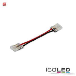 ISO114871 / Clip-Verbinder mit Kabel Universal (max. 5A) für alle 2-pol. IP20 Flexstripes mit Breite 10mm / 9009377090615