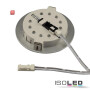 ISO114872 / LED Möbeleinbaustrahler MiniAMP silber, 3W, 120°, 24V DC weißdynamisch, dimmbar / 9009377090639