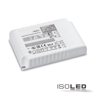 ISO114874 / LED Konstantstrom Trafo 300-900mA (9-58V), 30W, Push/1-10V/DALI dimmbar, SELV / 9009377090981