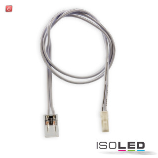 ISO114876 / MiniAMP male-Stecker zu Clip Kabelanschluss (max. 3A) für 2-pol. IP20 Stripes mit Breite 8mm / 9009377091056