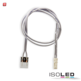 ISO114877 / MiniAMP male-Stecker zu Clip Kabelanschluss (max. 3A) für 2-pol. IP20 Stripes mit Breite 10mm / 9009377091100