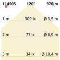 ISO114905 / LED Downlight, 15W, eckig, ultra flach,...