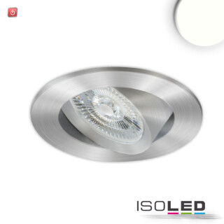 ISO114925 / LED Einbauleuchte Slim68 Alu gebürstet, rund, 9W, neutralweiß, dimmbar / 9009377093487