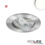 ISO114927 / LED Einbauleuchte Slim68 MiniAMP Alu gebürstet, rund, 8W, 24V DC, neutralweiß, dimmbar / 9009377093524