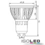 ISO112241 / GU10 LED Strahler 5,5W GLAS-COB, 70° warmweiss / 9009377026430