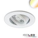 ISO114970 / LED Einbauleuchte Sunset Slim68 weiss, rund, 9W, 1800-2800K, Dimm-to-warm / 9009377094637
