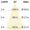 ISO114970 / LED Einbauleuchte Sunset Slim68 weiss, rund, 9W, 1800-2800K, Dimm-to-warm / 9009377094637