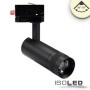 ISO114993 / 3-PH Schienen-Strahler fokussierbar, 8W, 20°-55°, schwarz matt, warmweiss 3000K / 9009377095122