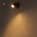 ISO114998 / Wandleuchte nickel matt, mit Schalter, 1xGU10 Fassung, exkl. Leuchtmittel / 9009377098581
