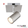 ISO114998 / Wandleuchte nickel matt, mit Schalter, 1xGU10 Fassung, exkl. Leuchtmittel / 9009377098581