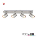 ISO115000 / Deckenstrahler nickel matt, 4xGU10 Fassung,...