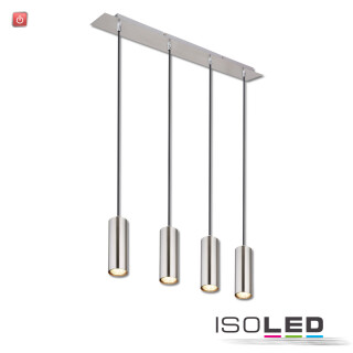 ISO115002 / Hängeleuchte nickel matt, 4xGU10 Fassung, exkl. Leuchtmittel / 9009377098628