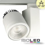 ISO112243 / 3-PH Schienen-Strahler fokusierbar, 35W, 30°-50°, weiss matt, warmweiss / 9009377026478