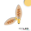 ISO115074 / E14 Vintage Line LED Candlebulb, Amber, 4W 2200K / 9009377095474