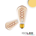 ISO115075 / E27 Vintage Line LED ST64 Edisonbulb, amber, 4W 2200K / 9009377095498