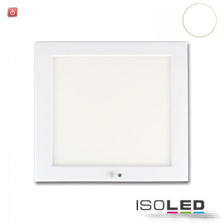 ISO115105 / Deckenlampe Slim 18mm mit PIR-Bewegungs-/Lichtsensor, weiß, 18W, Trafo integriert, neutralweiß / 9009377095931