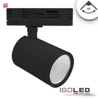 ISO115131 / 3-PH Schienen-Strahler, 35W, 38°, schwarz matt, 4000K, CRI90 / 9009377096365
