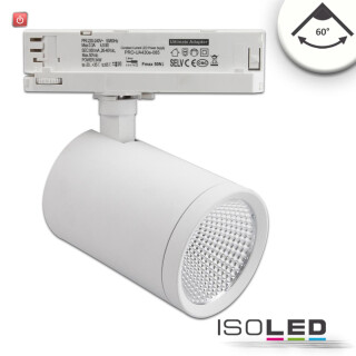 ISO115132 / 3-PH Schienen-Strahler, 35W, 60°, weiss matt, 4000K, CRI90 / 9009377096389