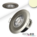 ISO115199 / LED Einbaustrahler PC68 IP44, brushed, 5W, 38°, 3000K, 3 Stufen dimmbar / 9009377097508