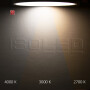 ISO115201 / LED Deckenleuchte PRO weiß, 36W, rund, 500mm, ColorSwitch 2700K|3000K|4000K, dimmbar / 9009377097546