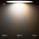 ISO115202 / LED Deckenleuchte PRO schwarz, 36W, rund,...