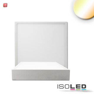 ISO115489 / LED Deckenleuchte PRO weiß, 8W, eckig, 120mm, ColorSwitch 2700K|3000K|4000K, dimmbar / 9009377142789