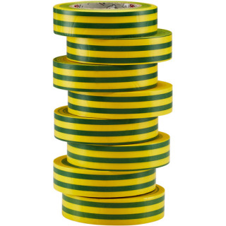 BIZ350065 / Isolier- und Markierungsband 15 mm x 10 m x 0.15 mm gelb/grün / 3700882150370