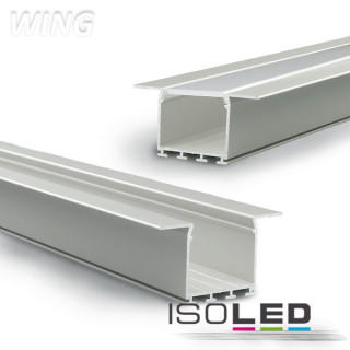 ISO112264 / Einbauprofil "Wing" Flansch gerade, eloxiert L: 2000mm / 9009377027444