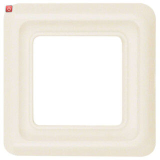 BER1328 / Rahmen 1fach mit Dichtung UP IP44 weiß / EAN 4011334011514