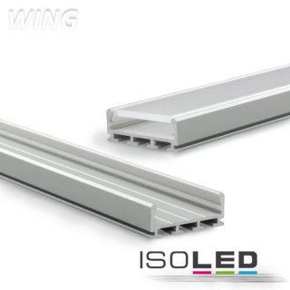 ISO112266 / Aufbauprofil "Wing", klein, eloxiert L: 2000mm / 9009377027482