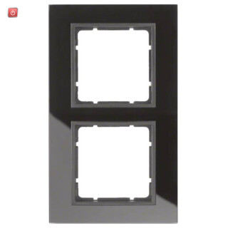 BER10126616 / Rahmen 2fach B.7 Glas schwarz / EAN 4011334303954