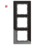 BER10136616 / Rahmen 3fach B.7 Glas schwarz / EAN 4011334304005